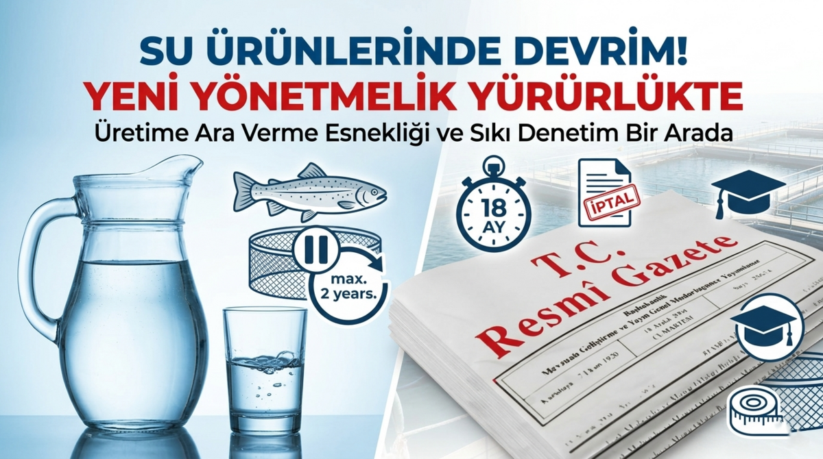 Su Ürünleri Yönetmeliği Değişti: Üretime Ara Verme ve İptal Şartları