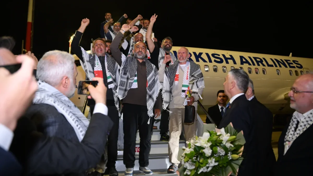 Küresel Sumud Filosu Aktivistleri İstanbul'a Döndü